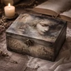 Rizspapír decoupage-hoz személy szobor A4
