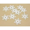Kép 2/2 - Filc - Csillagos hópihe fehér 5cm 10db/csomag