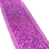Karácsonyi szalag glitteres - lila, drótos szegéllyel