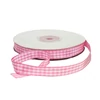Kép 1/3 - Szalag kockás rózsaszín  1cm x 45méter