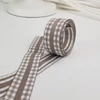 Kétoldalas textil szalag 2,5cm*2m vintage barna
