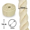 Natúr pamut kötél világos 14mm/1kg/ 14méter