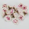 Kép 1/3 - Fodros mini rózsafej cirmos pink 4cm 15db/csomag