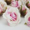 Kép 2/3 - Fodros mini rózsafej cirmos pink 4cm 15db/csomag