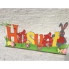 Kép 2/2 - Natúr fa - Húsvét felirat talppal 16x34cm