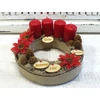 Natúr fa - Adventi gravírozott ovál tábla 4db/csomag