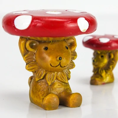Mini gomba asztalka és szék 2db/cs - piros