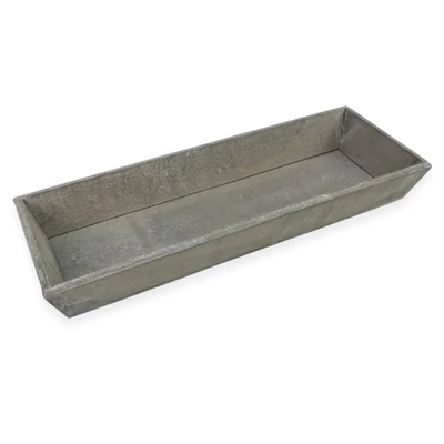 Antik szürke fa tálca 46x16cm