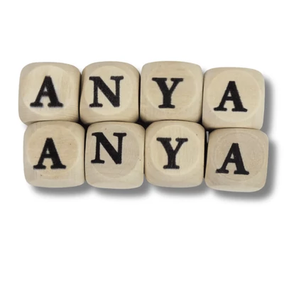 Fa dobókocka natúr - ANYA 2szett 