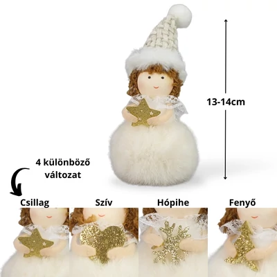  Pihe-puha szőrgombóc angyalka sapkában 4 féle