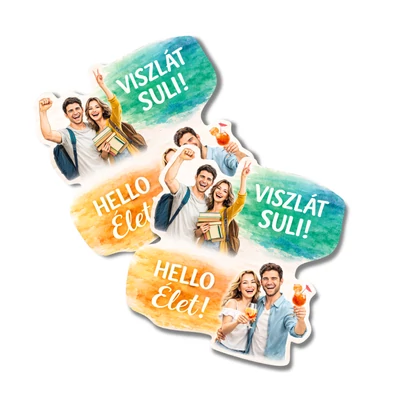 Nyomtatott dekorkarton Viszlát suli