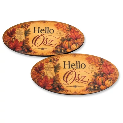 Hello Ősz fa dekoráció 5x10 cm