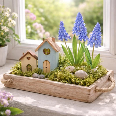 Muscari dekorkarton 2 db