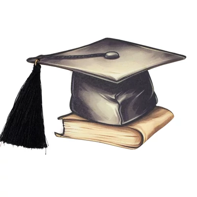 Diplomaosztó kalap fekete bojttal 11,8cm