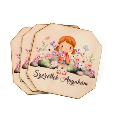 Nyomtatott nyomtatott tábla - Szeretlek anyukám 3db
