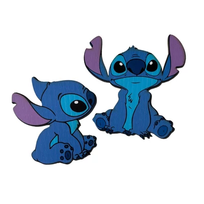 Nyomtatott dekorkarton - Stitch figura 2db/csomag