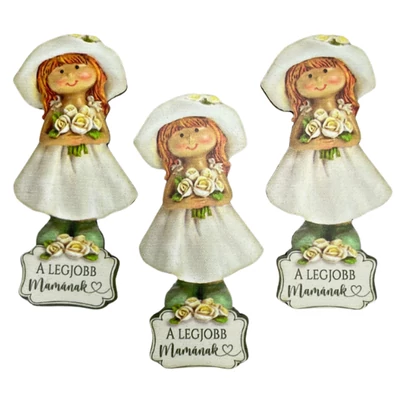 Nyomtatott dekorkarton -A legjobb mamának kislány 3db/csomag