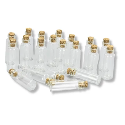 Üvegcse parafadugóval 4,5x1,5cm 20db/csomag