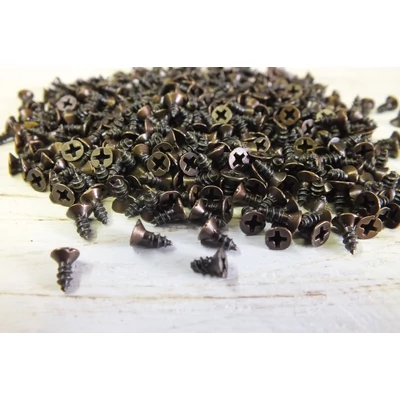 Csavar 4,5*6mm antikbronz 100db/csomag