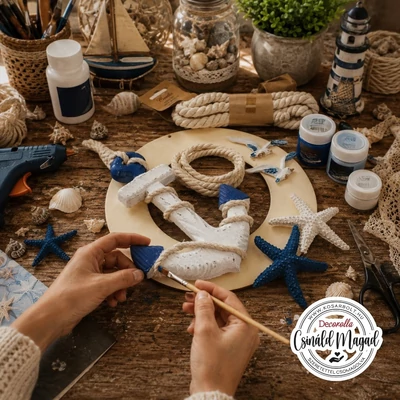 Tengerparti fali dísz DIY csomag
