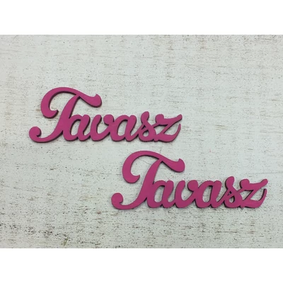 Tavasz felirat magenta 