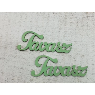 Tavasz felirat menta 