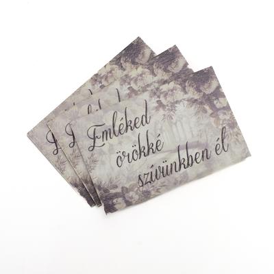 Nyomtatott fa tábla - Emléked örökké..3db/cs