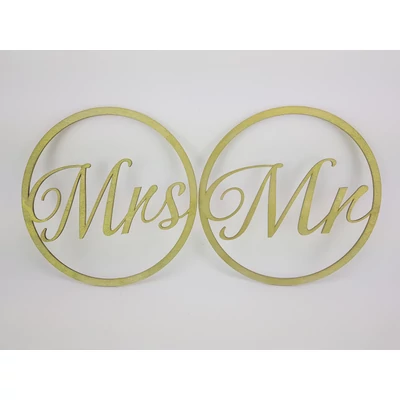 Mr&amp;Mrs karika szett zöld 2db