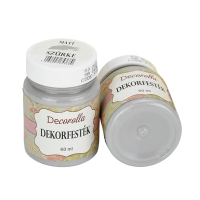 Decorolla matt dekorfesték 60ml szürke
