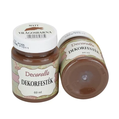 Decorolla matt dekorfesték 60ml világosbarna