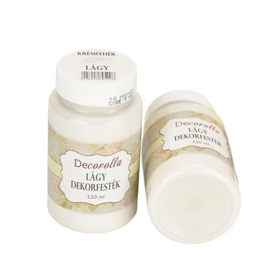 Decorolla lágy dekorfesték 110ml krémfehér