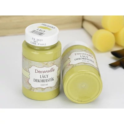 Decorolla lágy dekorfesték 110ml  sárgászöld