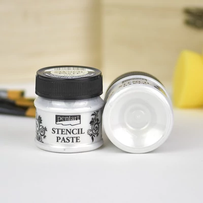 Stencilező paszta gyöngyház 50 ml jégvirág