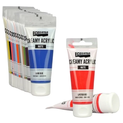 Krémes akrilfesték matt 60 ml - Többféle színben