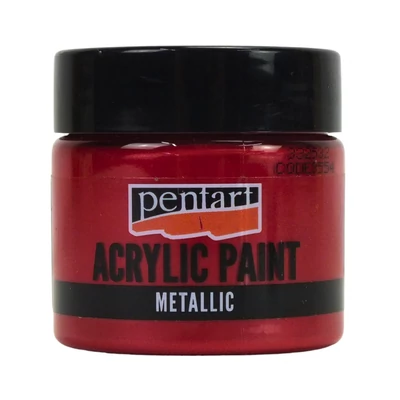 Metál akrilfesték 50ml bordó