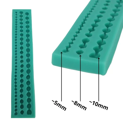 Szilikon tégla forma lánc minta zöld