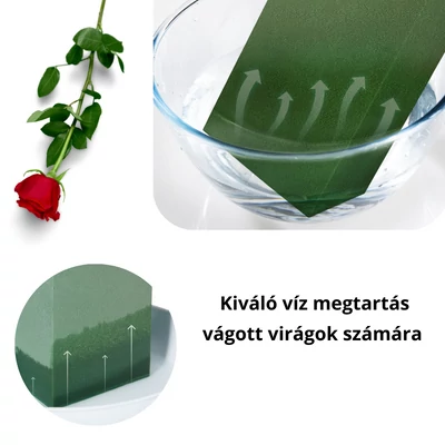 Vizes oázis tűzőhab tégla