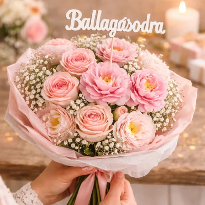 Fehér &amp;quot;Ballagásodra&amp;quot; felirat 10cm 8db/csomag