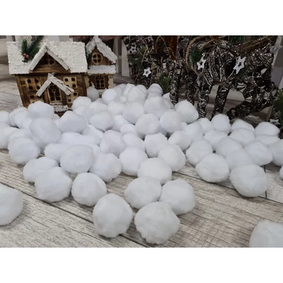 Hógolyó zsenília 6-7cm 10db/csomag