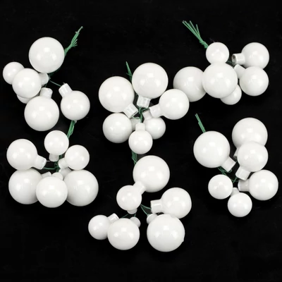 Betűzős gömb &quot;white opal&quot; 6 szett/doboz