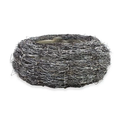 Indás bélelt tál szürke 27cm