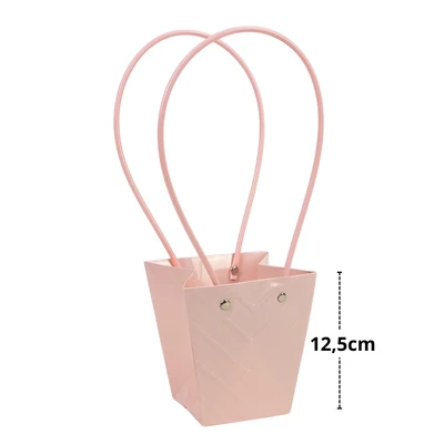 Impregnált mintás virágtasak - rózsaszín