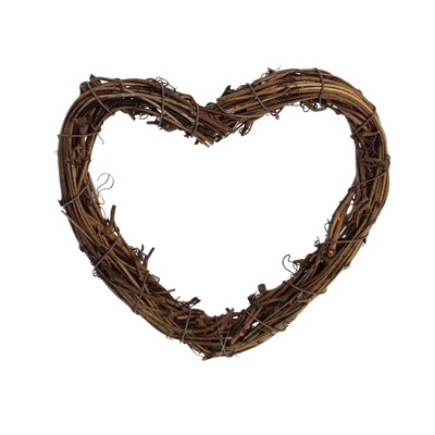 Szívkoszorú barna 15cm