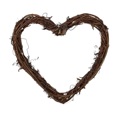 Szívkoszorú barna 20cm