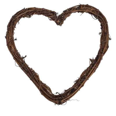 Szívkoszorú barna 25cm