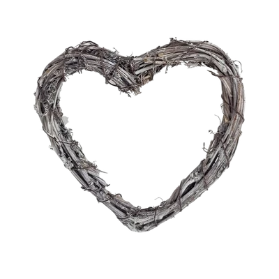 Szívkoszorú szürke 15cm