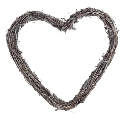 Szívkoszorú szürke 25cm