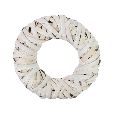 Háncskoszorú fémvázon 29cm 