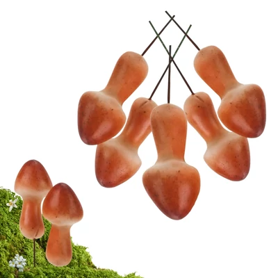 Erdei gomba - több színben 5,3x2,5cm 5db/csomag