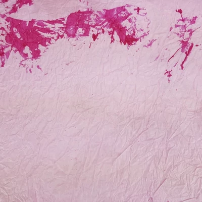Gyűrt, merített papír világos rózsaszín magenta 1 ív